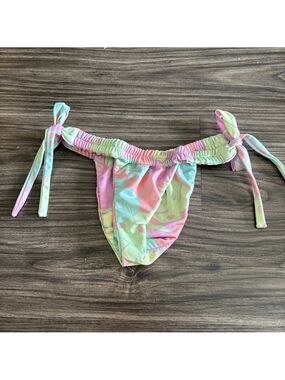 TACOOLA Multicolor blue green pink cheeky Bikini Bottom